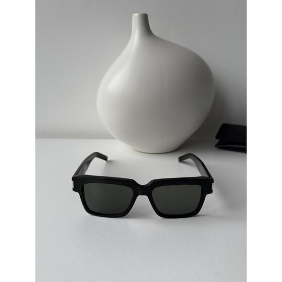 NEW Saint Laurent SL732 Vadim Black Square Sunglasses - Picture 4 of 11